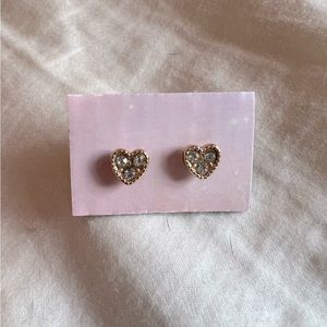 Gold Heart Earrings